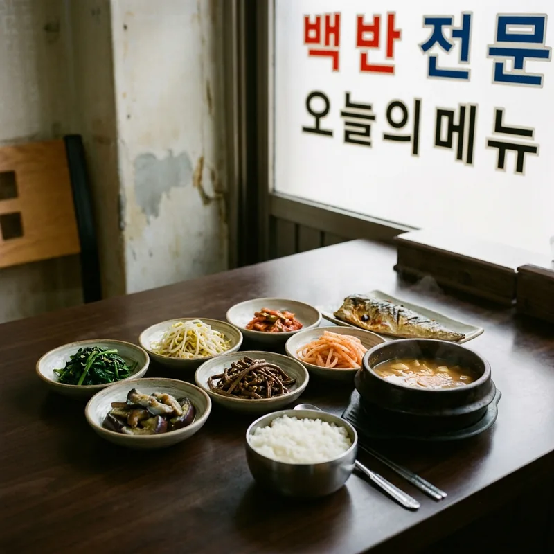 제철 나물 백반