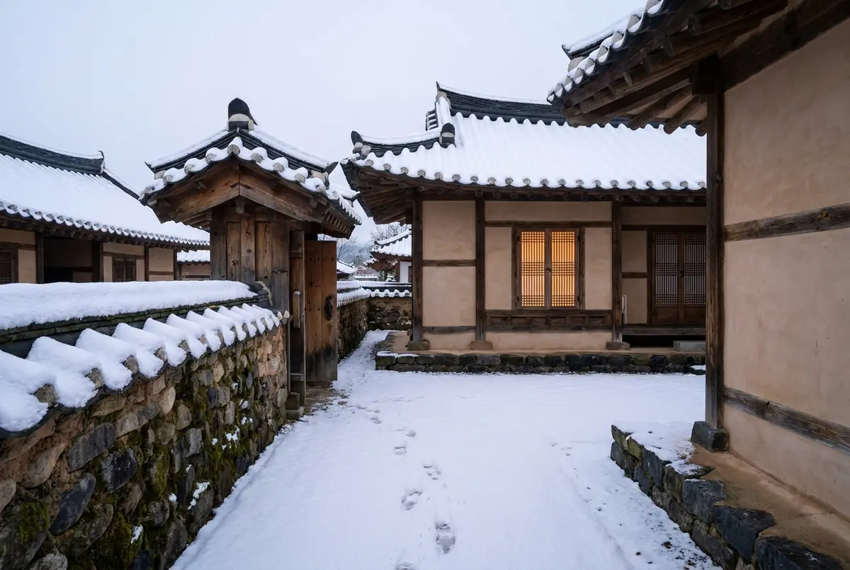 겨울 온수풀